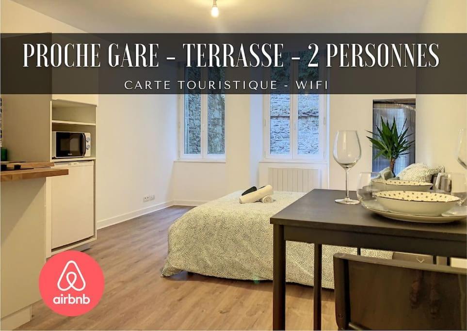 Appartement Gambetta - Studio - Terrasse - Proche Gare à Morlaix Extérieur photo